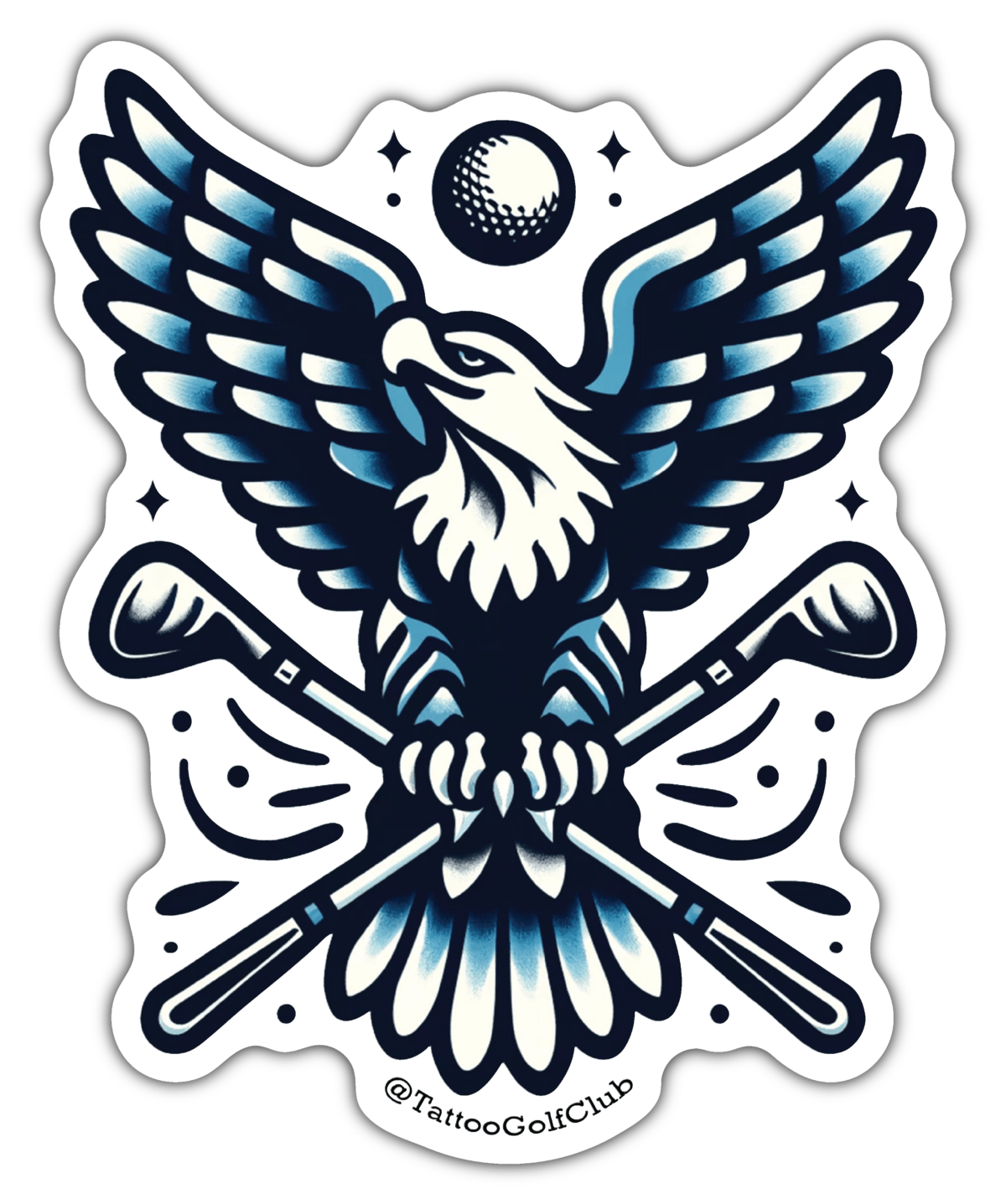 Eagle Flash Art Sticker image 0