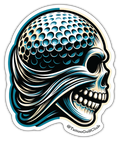 Golfskull Flash Art Sticker image 0